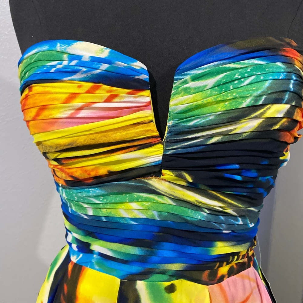 Yellow multi dress